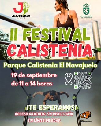 Festival de Calistenia en Alpedrete el 19 de septiembre