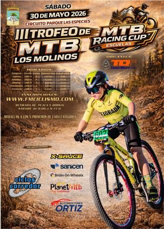Regresa el III Trofeo de MTB con nuevo circuito en Los Molinos