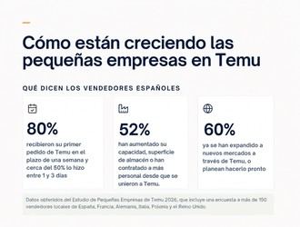 Pequeñas empresas españolas crecen y se expanden gracias a Temu