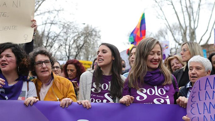 Montero admitió un día después del 8-M que había ido menos gente por el coronavirus