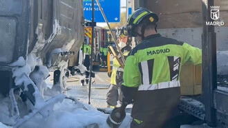 Accidente en la A-3 deja cuatro heridos y provoca grandes retenciones