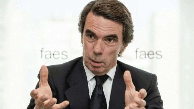 Aznar acusa a Rajoy de provocar la fractura del centro derecha en tres: PP, C.s y Vox