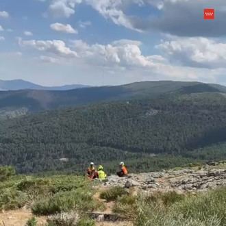 Rescatan a un hombre tras accidente de parapente en Villavieja del Lozoya