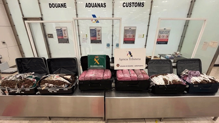 Requisados en Barajas 92 kg de `khat´, la llamada cocaína africana