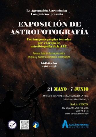 Exposición de astrofotografía celebra 40 años de la Agrupación Astronómica Complutense en Alcalá de Henares