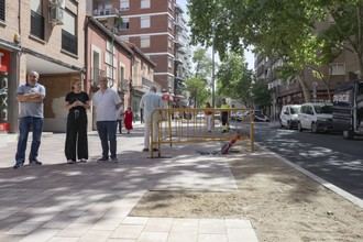 La calle Teniente Ruiz se transforma en un espacio peatonal tras una inversión de 500.000 euros