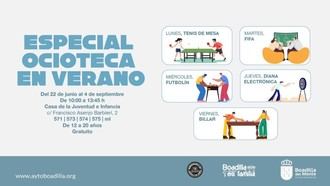 Actividades gratuitas para jóvenes en la Ocioteca hasta el 4 de septiembre