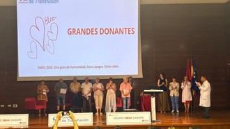 Homenaje a donantes de sangre en Madrid antes de su Día Mundial