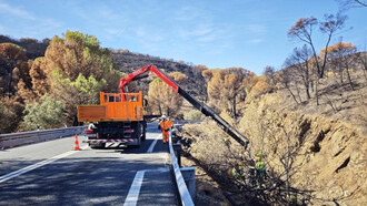 Reparación de 13 carreteras en la Sierra Oeste de Madrid tras el gran incendio, con una inversión de 4,9 millones de euros