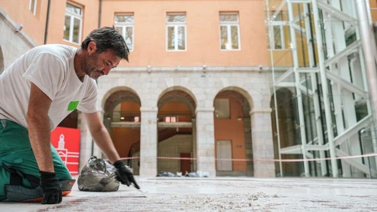 Restauran suelos y arcos de la Real Casa de Correos para preservar su patrimonio histórico