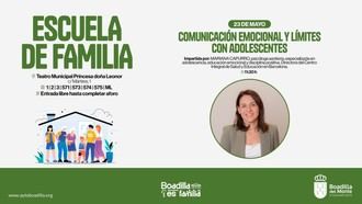 Charla sobre comunicación emocional y límites con adolescentes el 23 de mayo