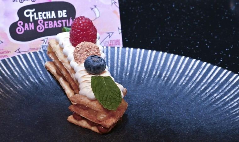La Flecha de San Sebastián, dulce típico, disponible en La Emilita durante las fiestas