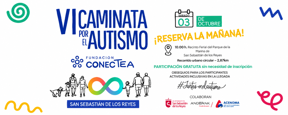 VI Caminata por el Autismo: Únete el 3 de octubre en San Sebastián de los Reyes