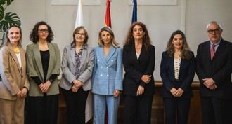Visita de la ministra de Trabajo al ISCIII para abordar formación en salud laboral