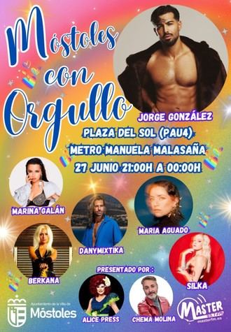 Celebración 'Móstoles con Orgullo' en la Plaza del Sol el 27 de junio