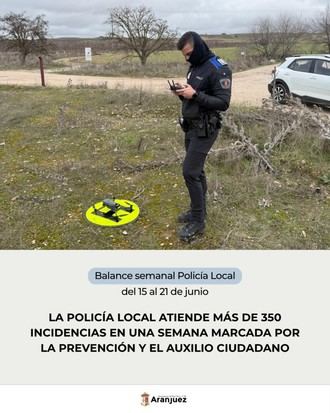 Policía Local gestiona más de 350 incidencias en una semana de prevención y auxilio ciudadano
