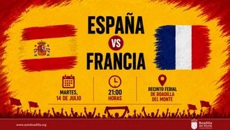 Retransmisión de la semifinal España-Francia en el Recinto Ferial mañana a las 21:00 horas