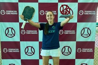 Paula Clemente se corona campeona de Madrid en pickleball por equipos