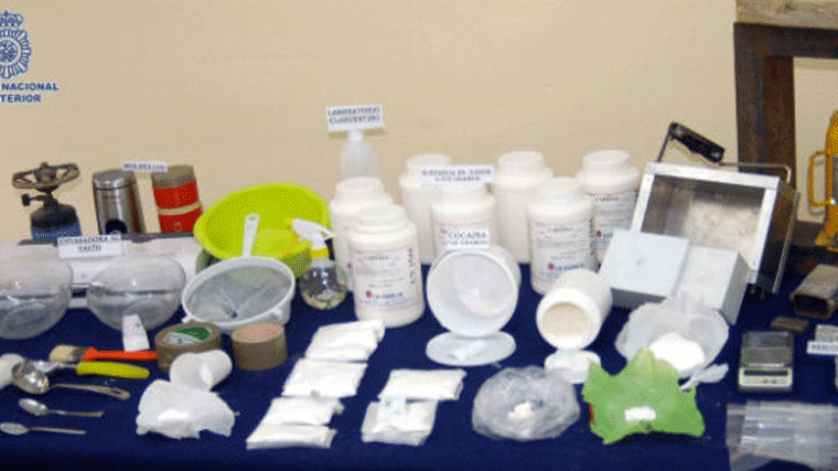 Desmantelado un laboratorio de cocaína que distribuía a nivel nacional