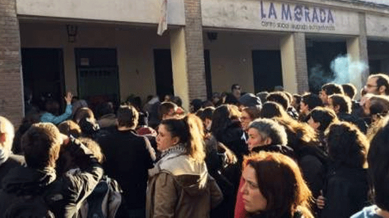 Quedan en libertad los 32 detenidos del Centro Social Okupado la Morada