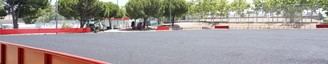 Finalizan las obras de mejora en los campos de fútbol F5 y F6 del polideportivo Santo Domingo