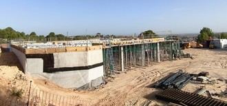 Avanza la construcción del nuevo tanatorio con el inicio del primer piso
