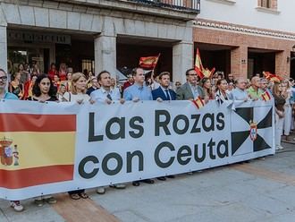 Concentración solidaria en apoyo a Ceuta en Las Rozas