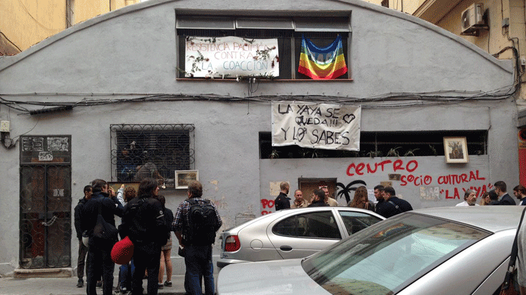 Los okupas del centro social `La Yaya´ abandonan el edificio por 'motivos jurídicos'