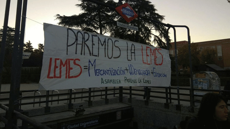 Estudiantes y sindicatos se movilizan contra el 'atentado político' de la LEMES
