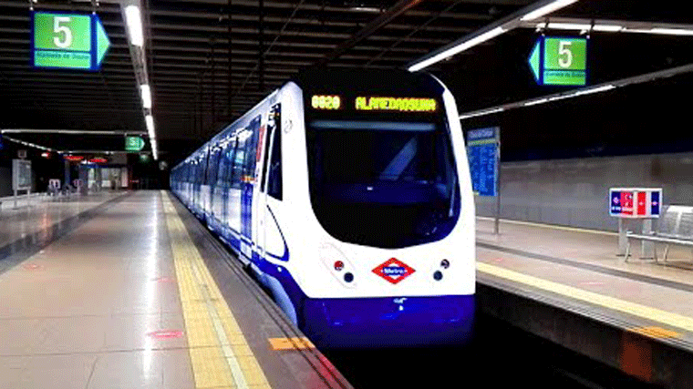 Metro refuerza desde el miércoles el servicio un 52% en la L5 y la L10 por las obras del soterramiento