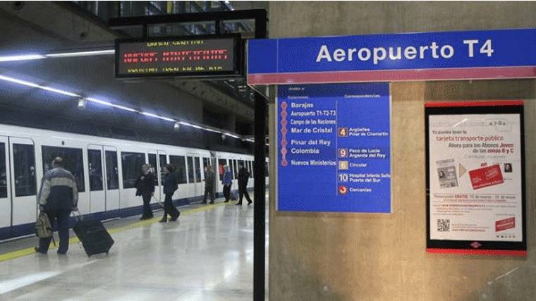 La línea 8 de Metro reabrirá el 12 de abril, permitiendo acceder al aeropuerto