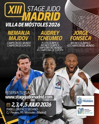 XIII Stage Judo Madrid “Villa de Móstoles” reunirá a más de 450 deportistas en 2026
