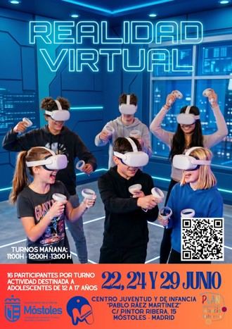 Actividades de realidad virtual para adolescentes en junio