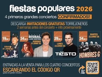 Grandes artistas en las Fiestas Populares 2026: Tiësto, David Bisbal y más