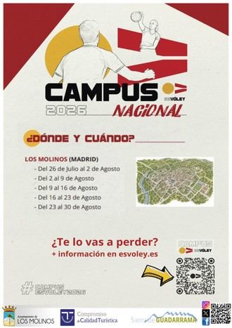 Campus Nacional EsVóley 2026 se celebrará en Los Molinos este verano