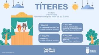 Ciclo de Títeres al aire libre en Boadilla del Monte durante junio