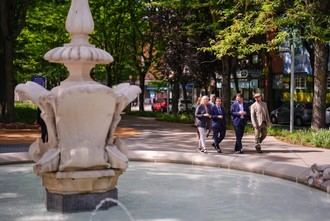 Inauguran el renovado paseo de Federico García Lorca en Villa de Vallecas