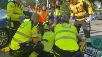 Grave accidente de moto en Latina deja a un hombre herido