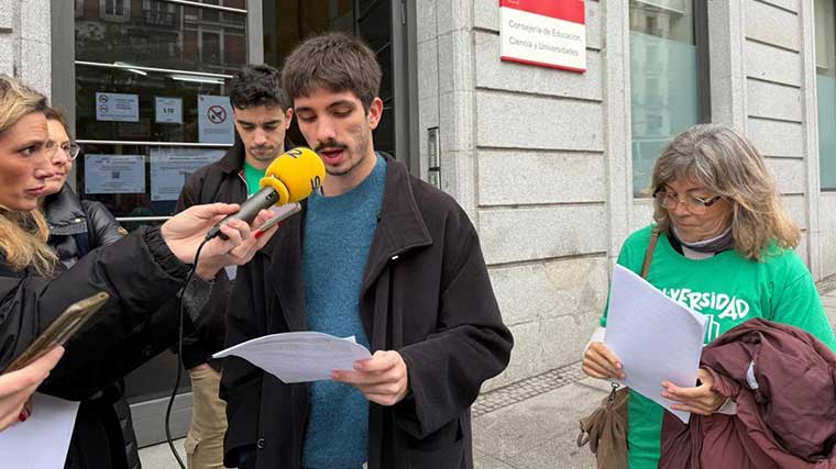 Universidades públicas de Madrid convocan dos manifestaciones para pedir financiación