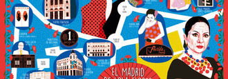 Cibeles publica un mapa ilustrado con un recorrido por 'El Madrid de Lola Flores'