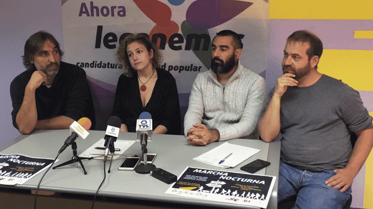 Marcha nocturna de Atocha a Leganés para pedir el cambio de cabecera de los `buhos´