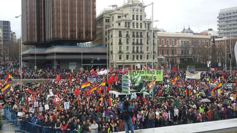 Marchas de la Dignidad, manifestación contra la precarización y el feminicidio