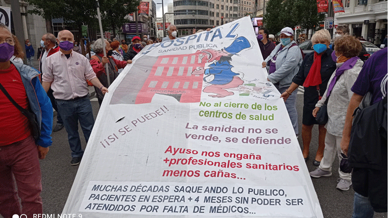 Marea Blanca denuncia el cierre de 41 centros de salud en el área Centro de la capital