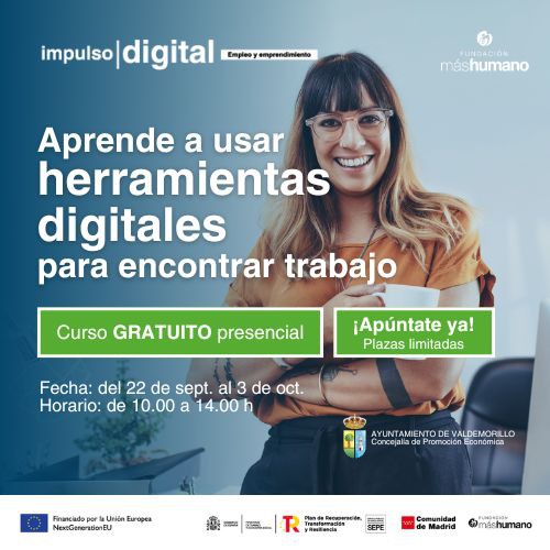 Curso gratuito para potenciar el empleo y emprendimiento digital en Valdemorillo