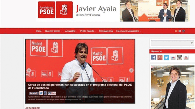 Errejón denuncia en la Junta Electoral al PSOE por la web másfuenlabrada.es