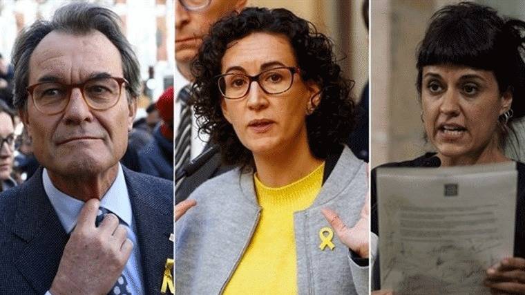El juez imputa por un delito de rebelión a Artur Mas, Marta Rovira y Anna Gabriel