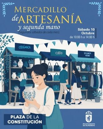 Mercadillo de Artesanía y Segunda Mano el 10 de octubre en Alpedrete