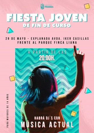 Fiesta Joven para celebrar el fin del curso escolar en Móstoles