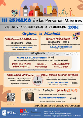 III Semana de las Personas Mayores: Actividades y talleres del 28 de septiembre al 2 de octubre