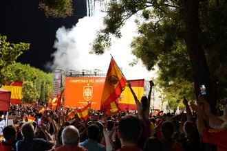 Celebración masiva en Parque Finca Liana por la victoria de España en el Mundial